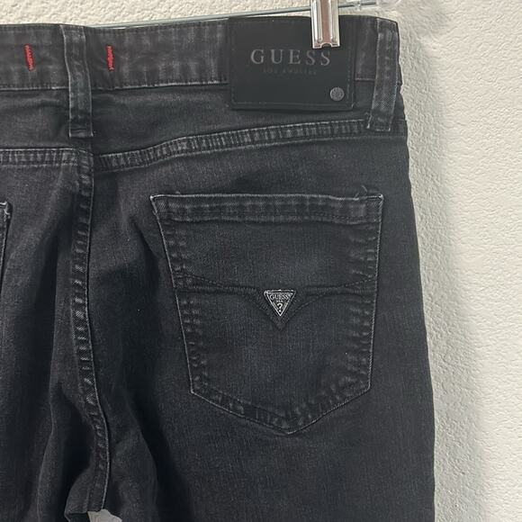 GUESS Modern Halsted Fit Mens Black Jeans - Picture 9 of 13